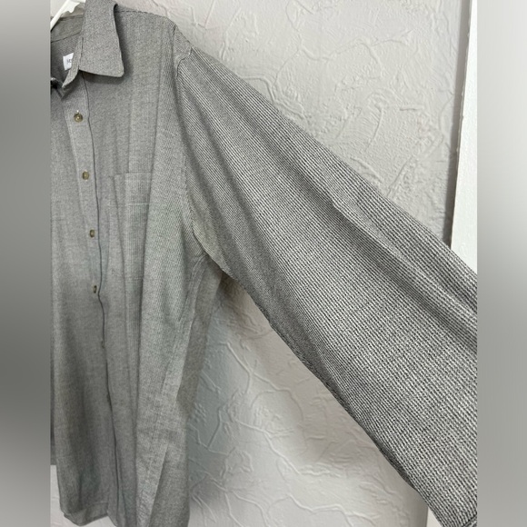 Yves Saint Laurent Dress Shirt Mens Large 16 1/2 32-33 Gray Long Sleeve Button - Picture 5 of 5